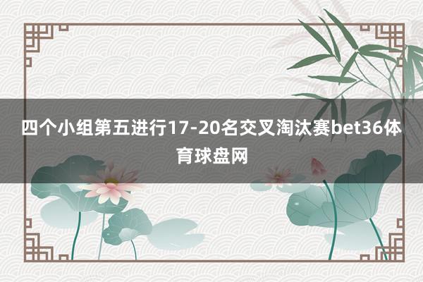 四个小组第五进行17-20名交叉淘汰赛bet36体育球盘网
