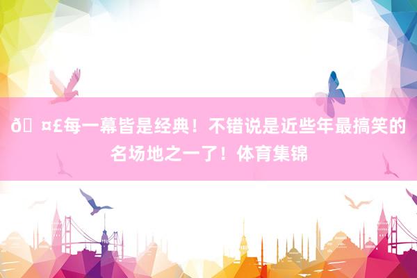 🤣每一幕皆是经典！不错说是近些年最搞笑的名场地之一了！体育集锦