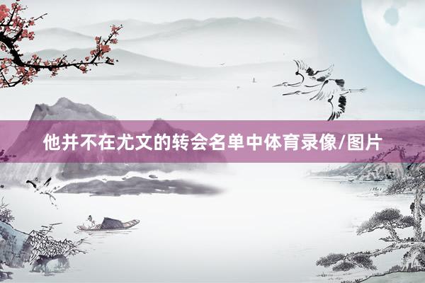 他并不在尤文的转会名单中体育录像/图片