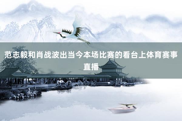范志毅和肖战波出当今本场比赛的看台上体育赛事直播