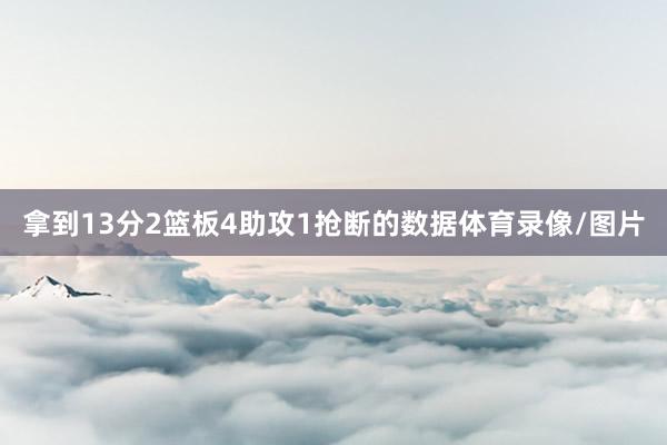 拿到13分2篮板4助攻1抢断的数据体育录像/图片